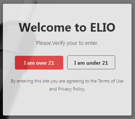 电子烟外贸网站年龄限制提示框设计